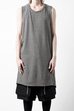 画像をギャラリービューアに読み込む, A.F ARTEFACT LOOSEY LONG TANK TOP / MICRO STRIPE JERSEY (BLACK x IVORY)