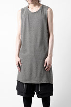 画像をギャラリービューアに読み込む, A.F ARTEFACT LOOSEY LONG TANK TOP / MICRO STRIPE JERSEY (BLACK x IVORY)