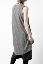 画像をギャラリービューアに読み込む, A.F ARTEFACT LOOSEY LONG TANK TOP / MICRO STRIPE JERSEY (BLACK x IVORY)
