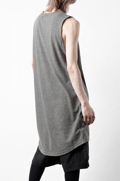 画像をギャラリービューアに読み込む, A.F ARTEFACT LOOSEY LONG TANK TOP / MICRO STRIPE JERSEY (BLACK x IVORY)