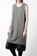 画像をギャラリービューアに読み込む, A.F ARTEFACT LOOSEY LONG TANK TOP / MICRO STRIPE JERSEY (BLACK x IVORY)