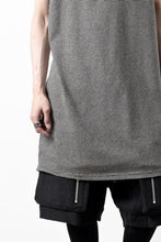 画像をギャラリービューアに読み込む, A.F ARTEFACT LOOSEY LONG TANK TOP / MICRO STRIPE JERSEY (BLACK x IVORY)
