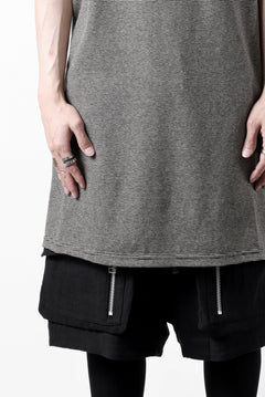 画像をギャラリービューアに読み込む, A.F ARTEFACT LOOSEY LONG TANK TOP / MICRO STRIPE JERSEY (BLACK x IVORY)