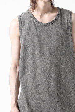 画像をギャラリービューアに読み込む, A.F ARTEFACT LOOSEY LONG TANK TOP / MICRO STRIPE JERSEY (BLACK x IVORY)
