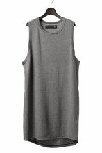 画像をギャラリービューアに読み込む, A.F ARTEFACT LOOSEY LONG TANK TOP / MICRO STRIPE JERSEY (BLACK x IVORY)