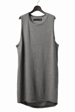 画像をギャラリービューアに読み込む, A.F ARTEFACT LOOSEY LONG TANK TOP / MICRO STRIPE JERSEY (BLACK x IVORY)