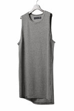 画像をギャラリービューアに読み込む, A.F ARTEFACT LOOSEY LONG TANK TOP / MICRO STRIPE JERSEY (BLACK x IVORY)