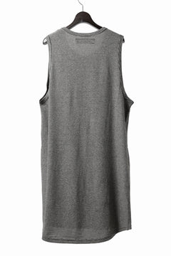 画像をギャラリービューアに読み込む, A.F ARTEFACT LOOSEY LONG TANK TOP / MICRO STRIPE JERSEY (BLACK x IVORY)