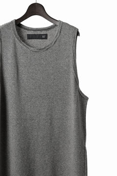 画像をギャラリービューアに読み込む, A.F ARTEFACT LOOSEY LONG TANK TOP / MICRO STRIPE JERSEY (BLACK x IVORY)