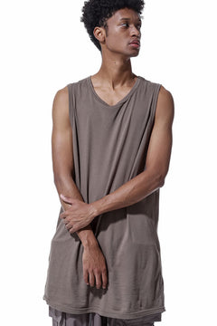 画像をギャラリービューアに読み込む, A.F ARTEFACT LOOSEY LONG TANKTOP (G.BROWN)