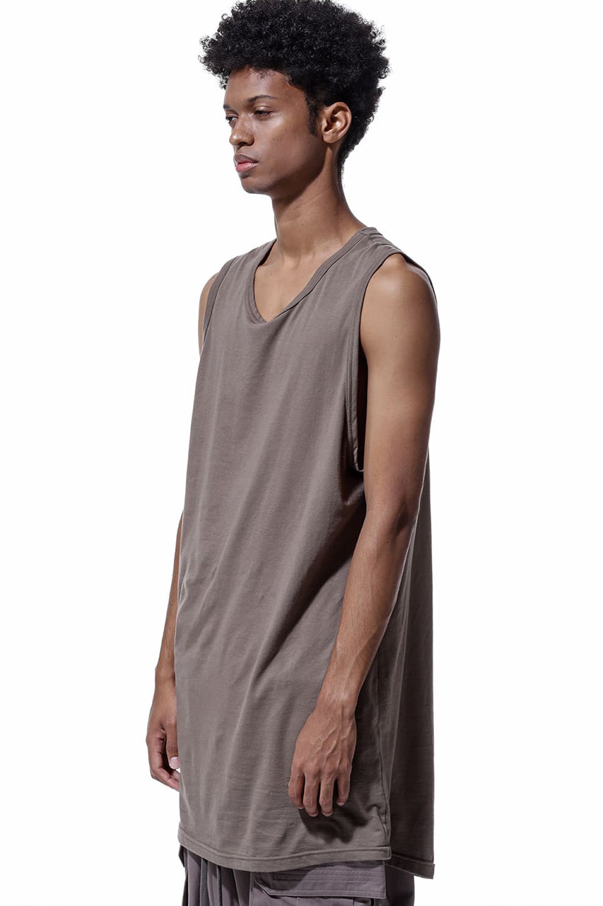 画像をギャラリービューアに読み込む, A.F ARTEFACT LOOSEY LONG TANKTOP (G.BROWN)