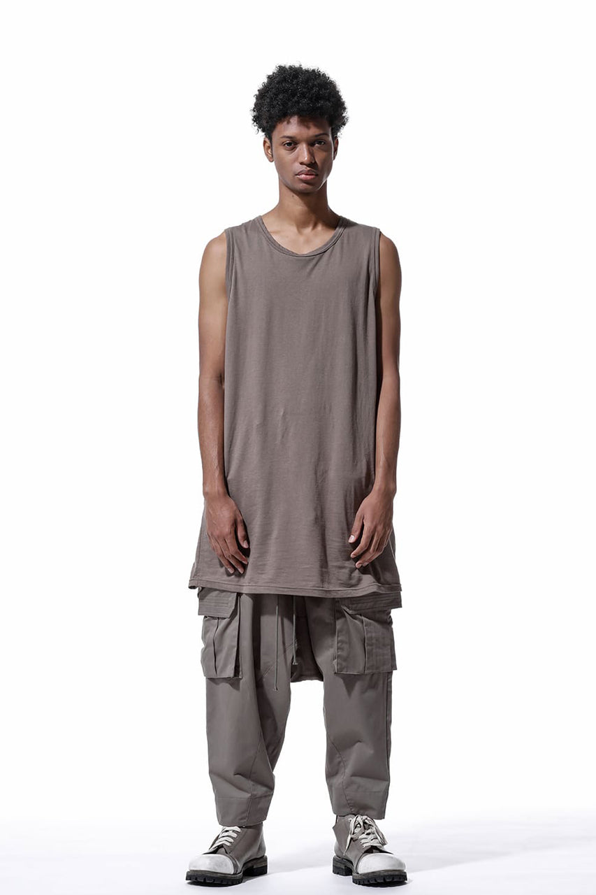 画像をギャラリービューアに読み込む, A.F ARTEFACT LOOSEY LONG TANKTOP (G.BROWN)