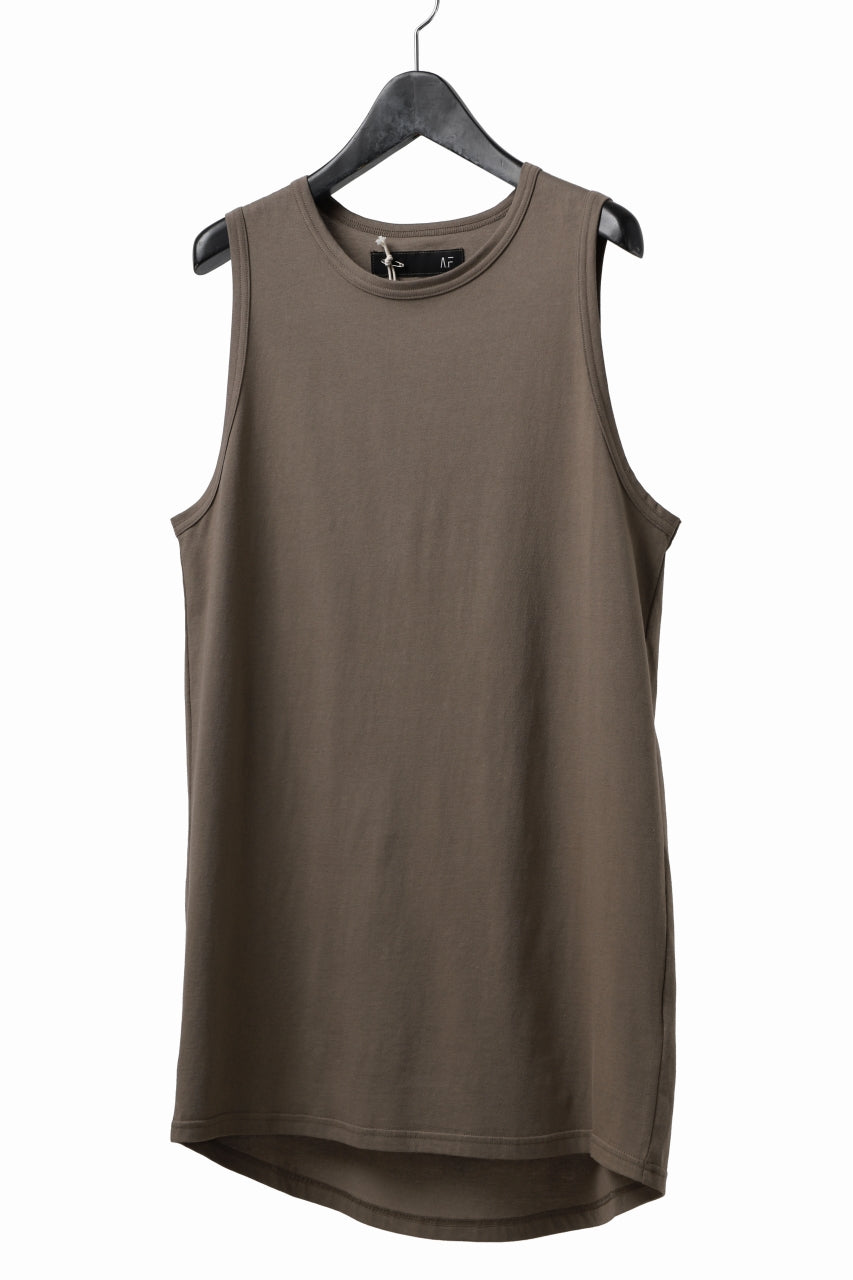 画像をギャラリービューアに読み込む, A.F ARTEFACT LOOSEY LONG TANKTOP (G.BROWN)