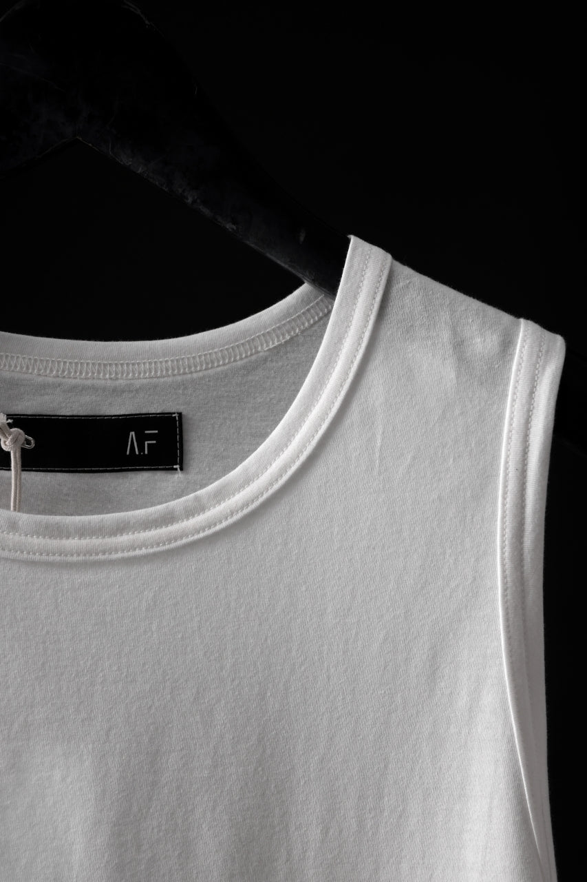 画像をギャラリービューアに読み込む, A.F ARTEFACT LOOSEY LONG TANKTOP (WHITE)
