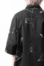 画像をギャラリービューアに読み込む, A.F ARTEFACT PYRA PATTERN PRINT H/S COVER-ALL SHIRT (BLACK)