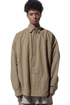 画像をギャラリービューアに読み込む, A.F ARTEFACT SNAPPED COCOON SHIRT (BEIGE)