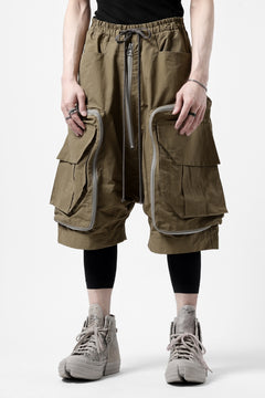画像をギャラリービューアに読み込む, A.F ARTEFACT RADICAL-ZIP MILITARY SARROUEL SHORTS (BEIGE)