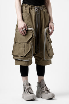 画像をギャラリービューアに読み込む, A.F ARTEFACT RADICAL-ZIP MILITARY SARROUEL SHORTS (BEIGE)