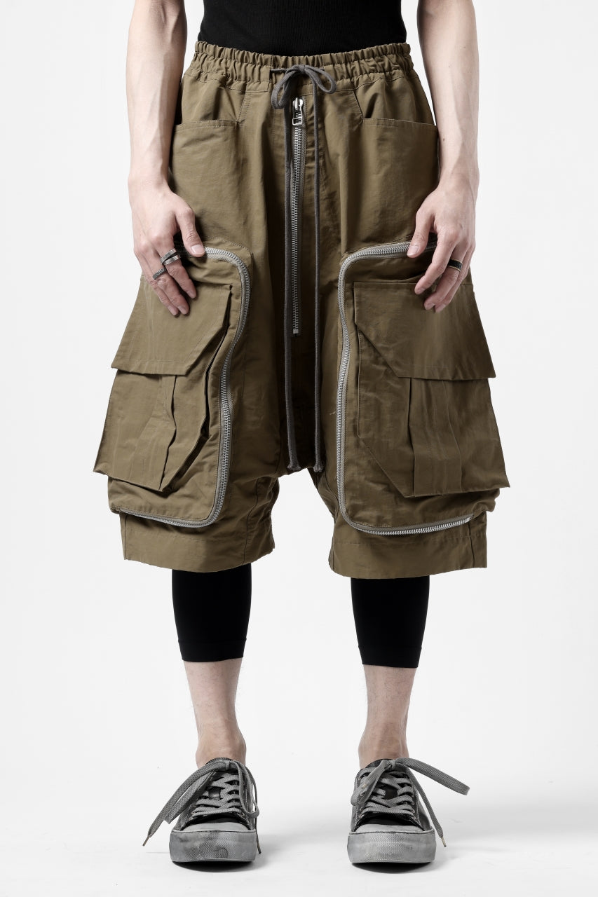 画像をギャラリービューアに読み込む, A.F ARTEFACT RADICAL-ZIP MILITARY SARROUEL SHORTS (BEIGE)