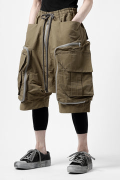 画像をギャラリービューアに読み込む, A.F ARTEFACT RADICAL-ZIP MILITARY SARROUEL SHORTS (BEIGE)