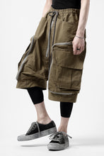 画像をギャラリービューアに読み込む, A.F ARTEFACT RADICAL-ZIP MILITARY SARROUEL SHORTS (BEIGE)