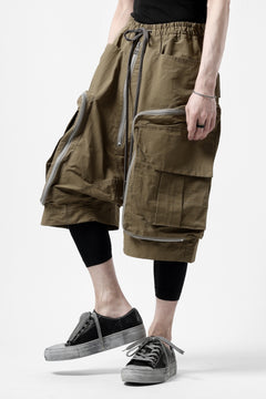 画像をギャラリービューアに読み込む, A.F ARTEFACT RADICAL-ZIP MILITARY SARROUEL SHORTS (BEIGE)