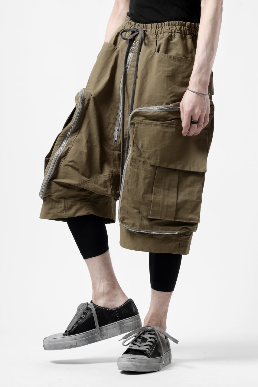画像をギャラリービューアに読み込む, A.F ARTEFACT RADICAL-ZIP MILITARY SARROUEL SHORTS (BEIGE)