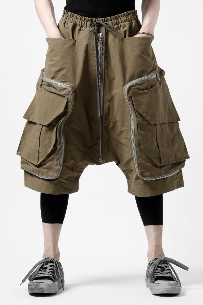 画像をギャラリービューアに読み込む, A.F ARTEFACT RADICAL-ZIP MILITARY SARROUEL SHORTS (BEIGE)