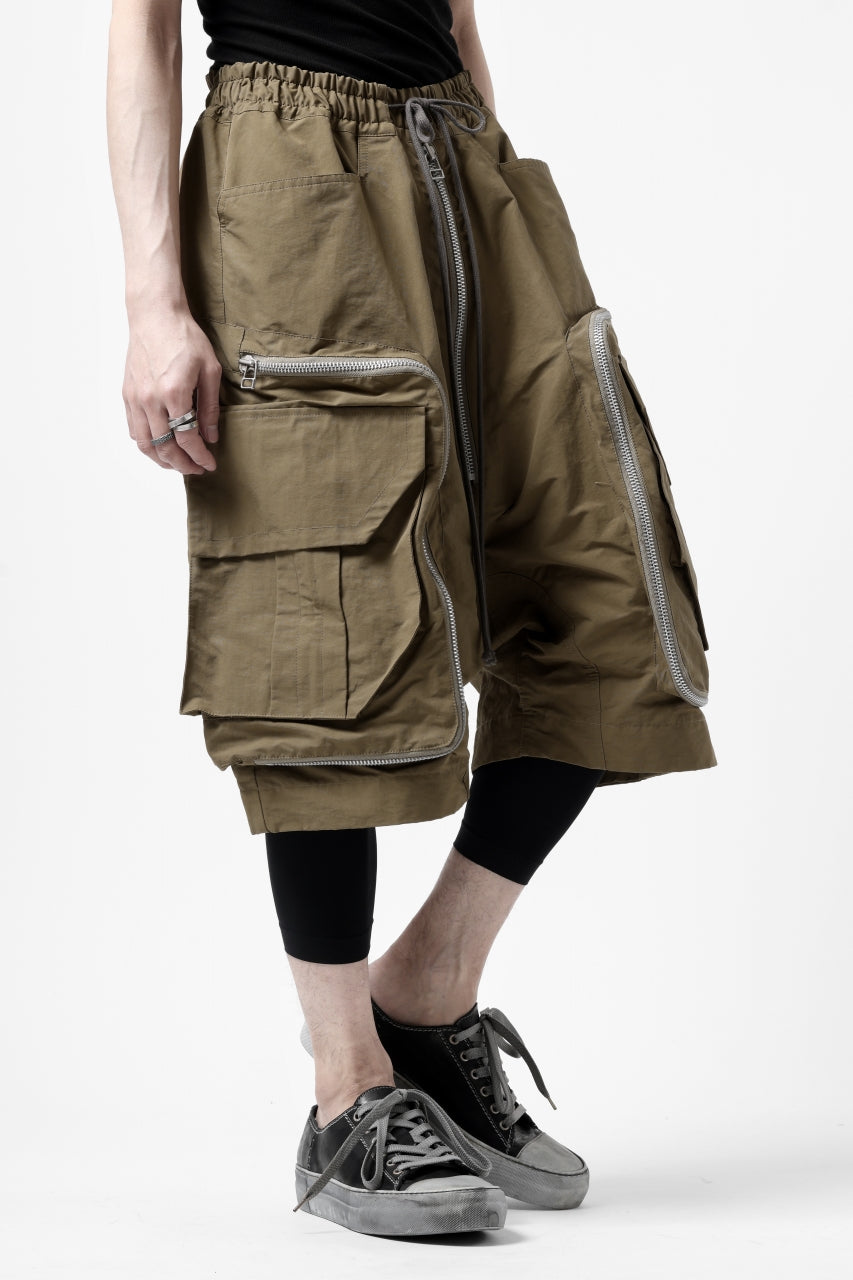 画像をギャラリービューアに読み込む, A.F ARTEFACT RADICAL-ZIP MILITARY SARROUEL SHORTS (BEIGE)