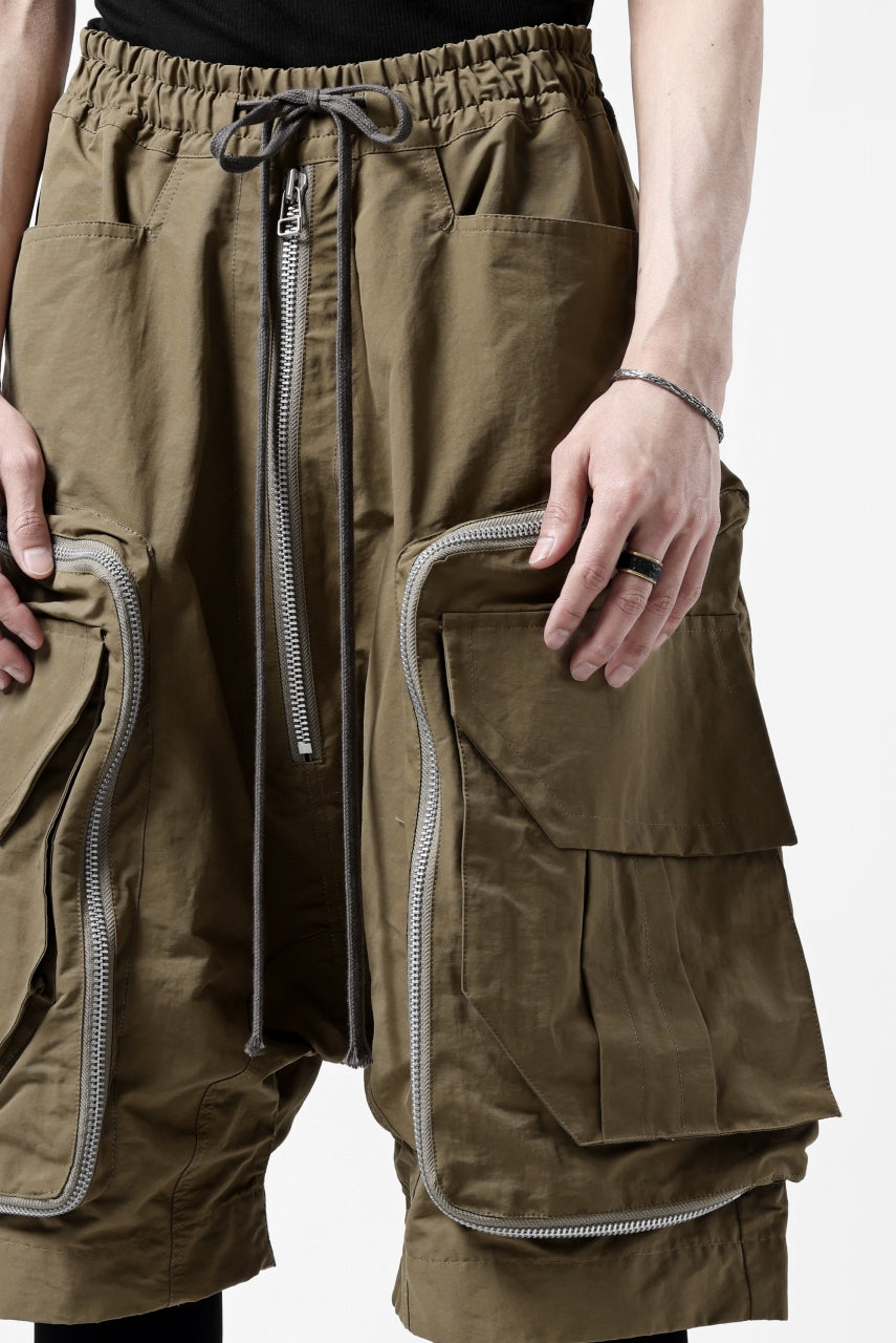 画像をギャラリービューアに読み込む, A.F ARTEFACT RADICAL-ZIP MILITARY SARROUEL SHORTS (BEIGE)