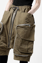画像をギャラリービューアに読み込む, A.F ARTEFACT RADICAL-ZIP MILITARY SARROUEL SHORTS (BEIGE)