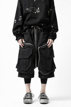 画像をギャラリービューアに読み込む, A.F ARTEFACT RADICAL-ZIP MILITARY SARROUEL SHORTS (BLACK)