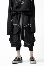画像をギャラリービューアに読み込む, A.F ARTEFACT RADICAL-ZIP MILITARY SARROUEL SHORTS (BLACK)