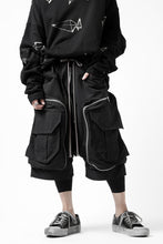 画像をギャラリービューアに読み込む, A.F ARTEFACT RADICAL-ZIP MILITARY SARROUEL SHORTS (BLACK)
