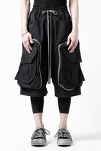 画像をギャラリービューアに読み込む, A.F ARTEFACT RADICAL-ZIP MILITARY SARROUEL SHORTS (BLACK)