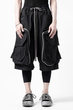 画像をギャラリービューアに読み込む, A.F ARTEFACT RADICAL-ZIP MILITARY SARROUEL SHORTS (BLACK)