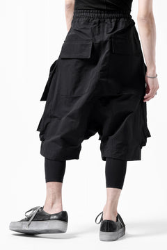 画像をギャラリービューアに読み込む, A.F ARTEFACT RADICAL-ZIP MILITARY SARROUEL SHORTS (BLACK)