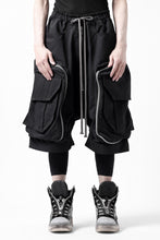 画像をギャラリービューアに読み込む, A.F ARTEFACT RADICAL-ZIP MILITARY SARROUEL SHORTS (BLACK)
