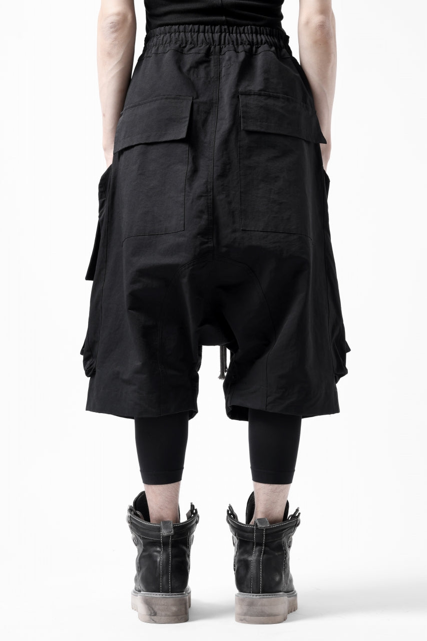 画像をギャラリービューアに読み込む, A.F ARTEFACT RADICAL-ZIP MILITARY SARROUEL SHORTS (BLACK)
