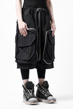 画像をギャラリービューアに読み込む, A.F ARTEFACT RADICAL-ZIP MILITARY SARROUEL SHORTS (BLACK)