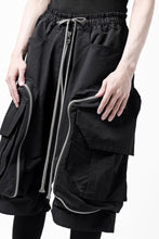 画像をギャラリービューアに読み込む, A.F ARTEFACT RADICAL-ZIP MILITARY SARROUEL SHORTS (BLACK)