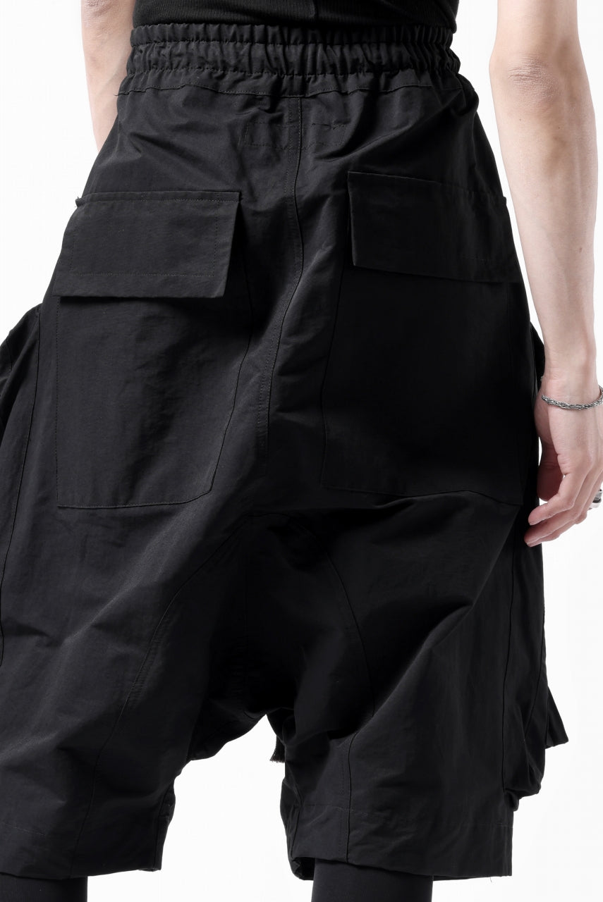 画像をギャラリービューアに読み込む, A.F ARTEFACT RADICAL-ZIP MILITARY SARROUEL SHORTS (BLACK)