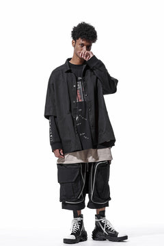 画像をギャラリービューアに読み込む, A.F ARTEFACT RADICAL-ZIP MILITARY SARROUEL SHORTS (BLACK)