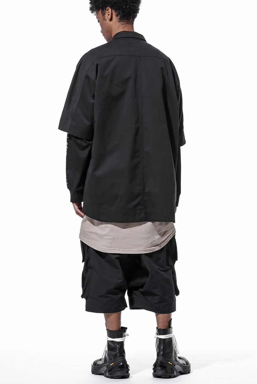 画像をギャラリービューアに読み込む, A.F ARTEFACT RADICAL-ZIP MILITARY SARROUEL SHORTS (BLACK)