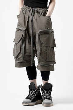 画像をギャラリービューアに読み込む, A.F ARTEFACT RADICAL-ZIP MILITARY SARROUEL SHORTS (KHAKI)