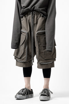 画像をギャラリービューアに読み込む, A.F ARTEFACT RADICAL-ZIP MILITARY SARROUEL SHORTS (KHAKI)