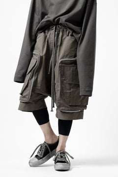 画像をギャラリービューアに読み込む, A.F ARTEFACT RADICAL-ZIP MILITARY SARROUEL SHORTS (KHAKI)