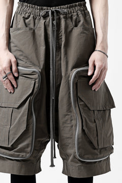 画像をギャラリービューアに読み込む, A.F ARTEFACT RADICAL-ZIP MILITARY SARROUEL SHORTS (KHAKI)