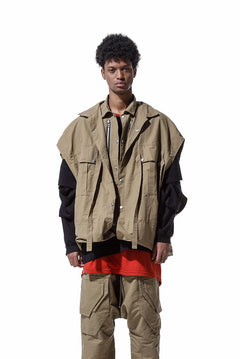 画像をギャラリービューアに読み込む, A.F ARTEFACT DOUBLE-LAYERED WORK VEST (BEIGE)