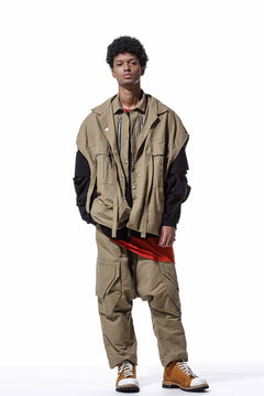 画像をギャラリービューアに読み込む, A.F ARTEFACT DOUBLE-LAYERED WORK VEST (BEIGE)